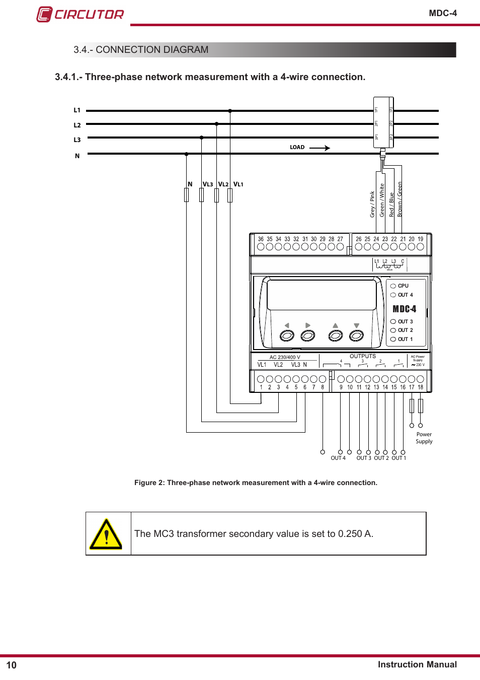Mdc-4, Mdc-4 instruction manual | CIRCUTOR MDC-4 User Manual | Page 10 / 30