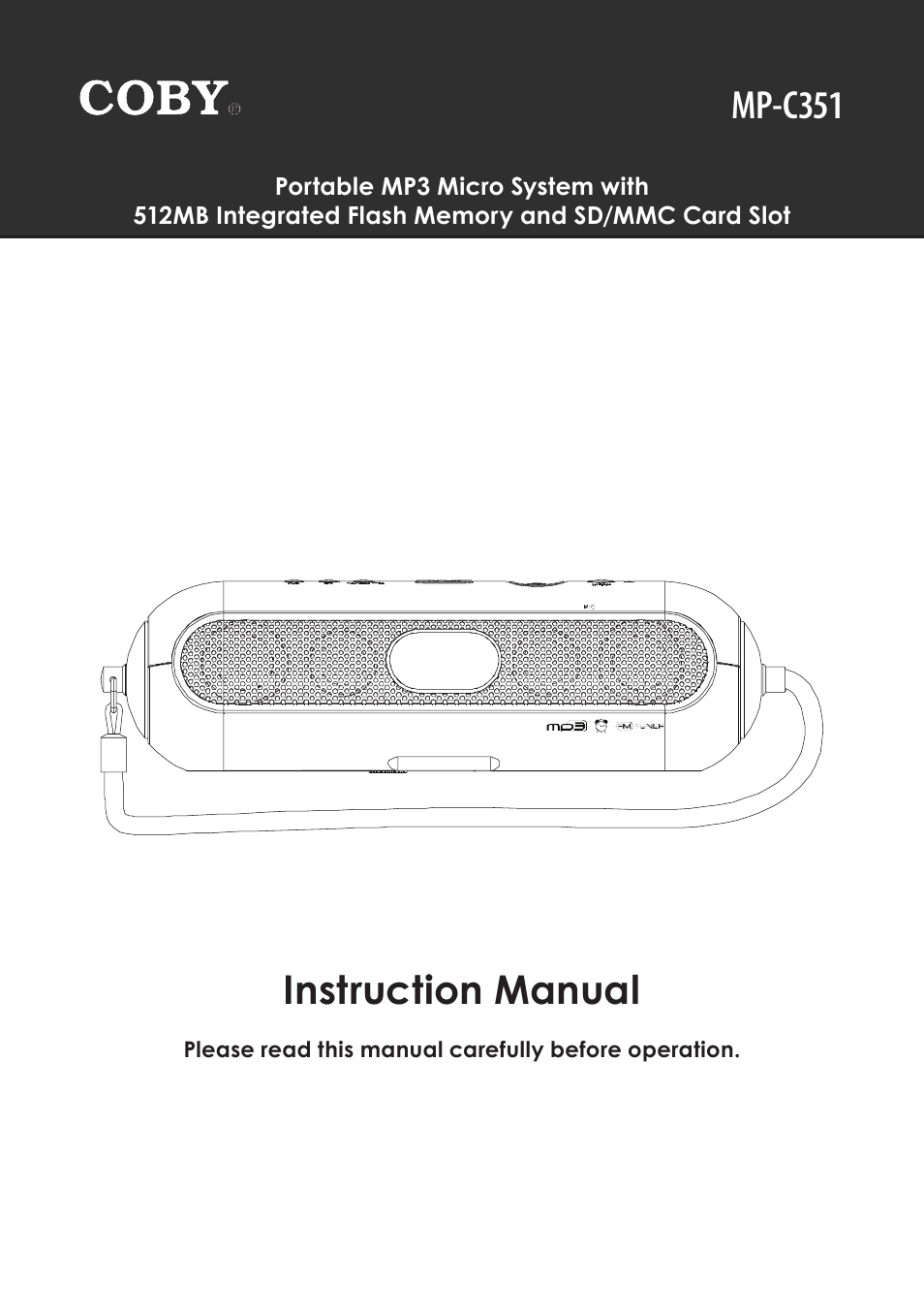 COBY electronic MP-C351 User Manual | 32 pages