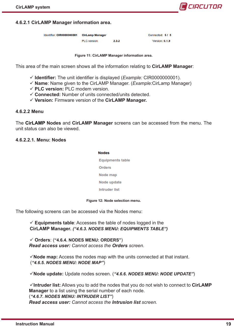 CIRCUTOR CIRLAMP Series User Manual | Page 19 / 102