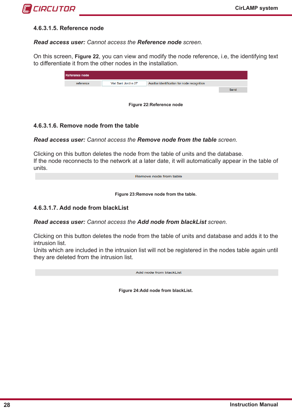 CIRCUTOR CIRLAMP Series User Manual | Page 28 / 102