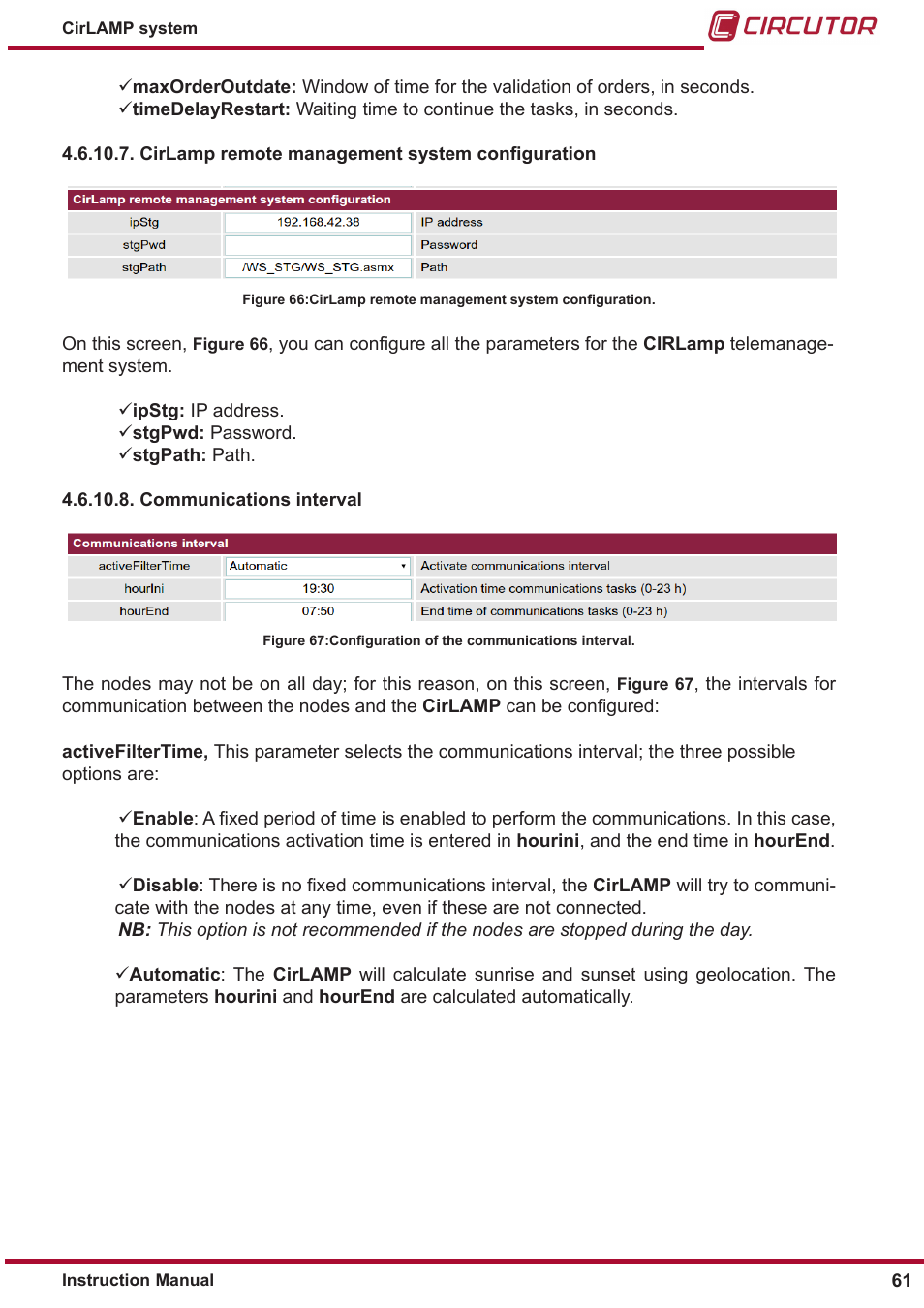 CIRCUTOR CIRLAMP Series User Manual | Page 61 / 102
