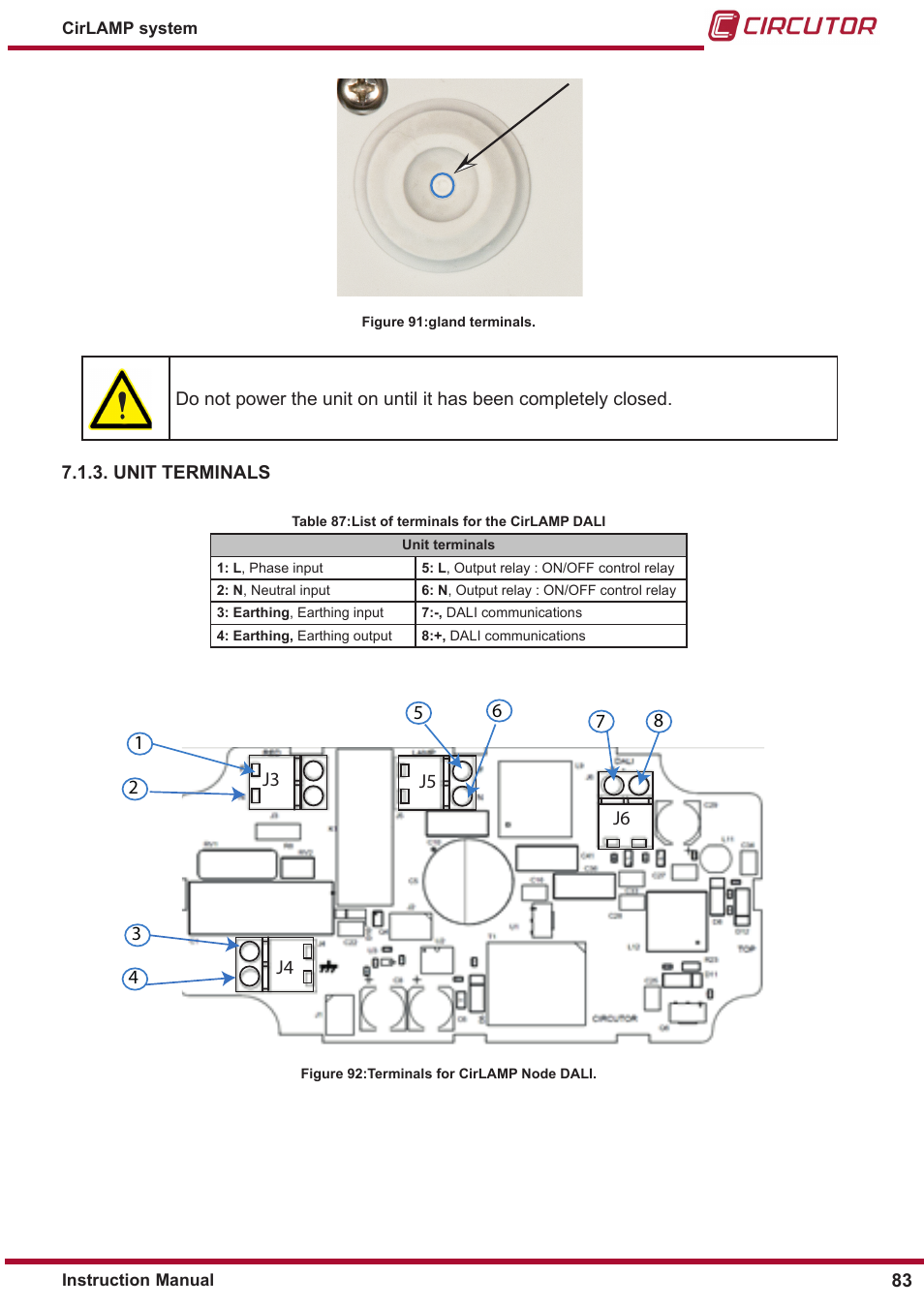 Figure 91 | CIRCUTOR CIRLAMP Series User Manual | Page 83 / 102