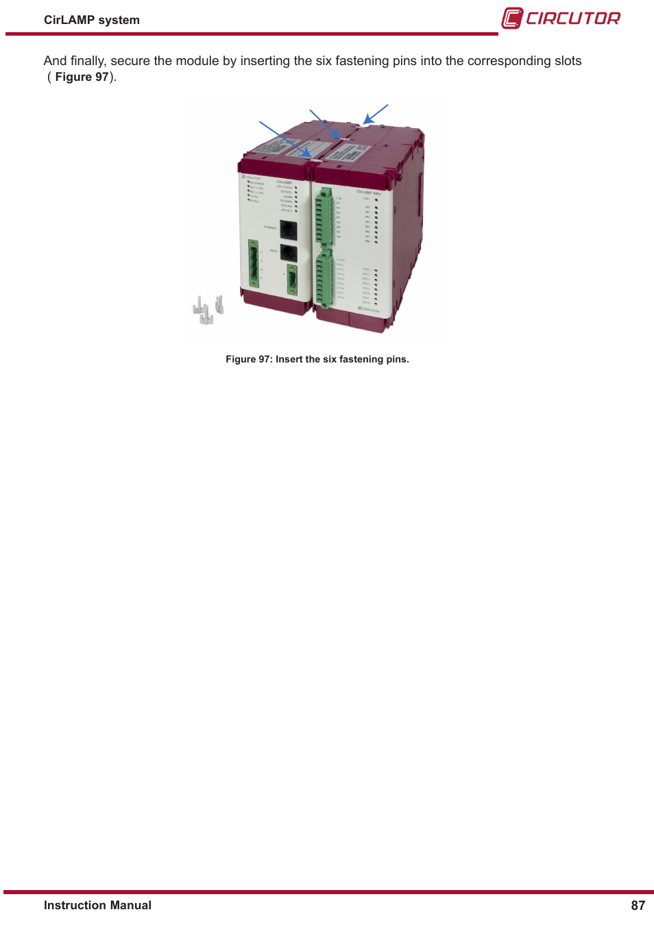 CIRCUTOR CIRLAMP Series User Manual | Page 87 / 102