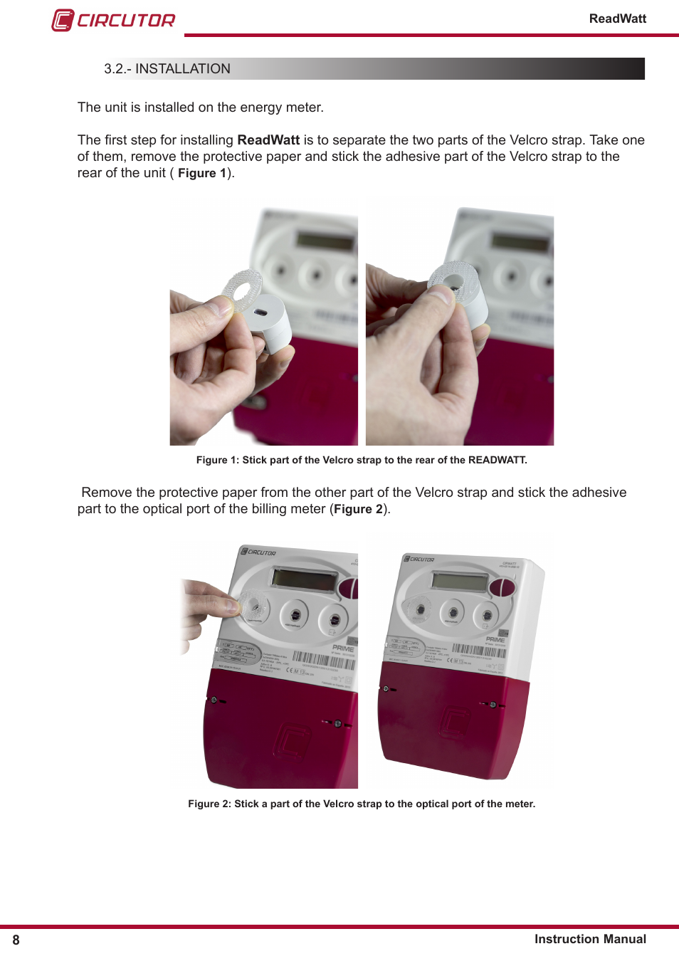 Installation | CIRCUTOR ReadWatt Series User Manual | Page 8 / 22