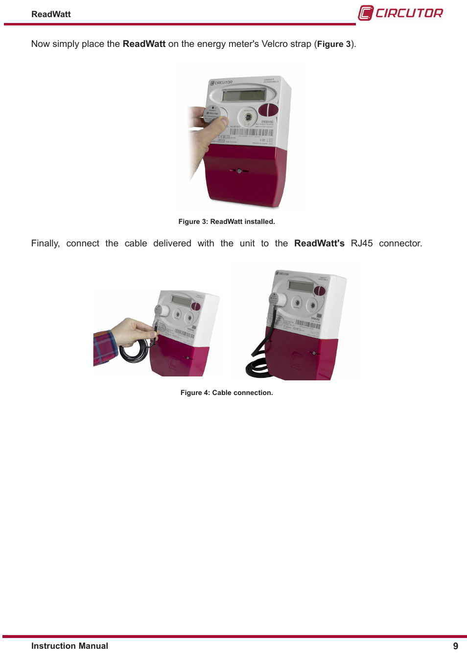 CIRCUTOR ReadWatt Series User Manual | Page 9 / 22