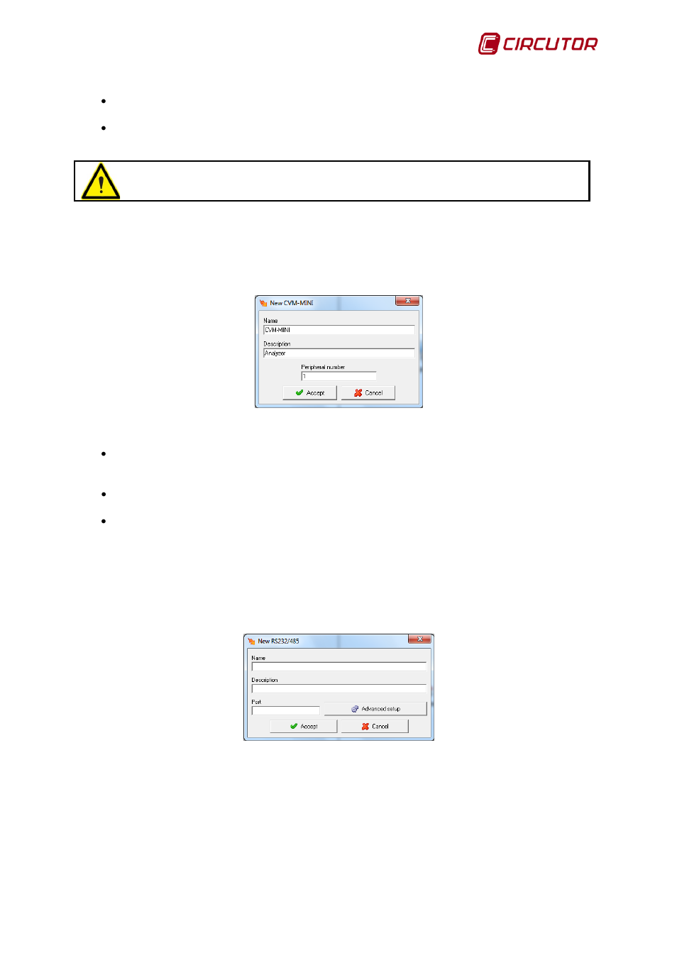 2 adding a second-level device, 3 advanced configuration of devices, Adding a second-level device | Advanced configuration of devices | CIRCUTOR PowerStudio Series User Manual | Page 17 / 110