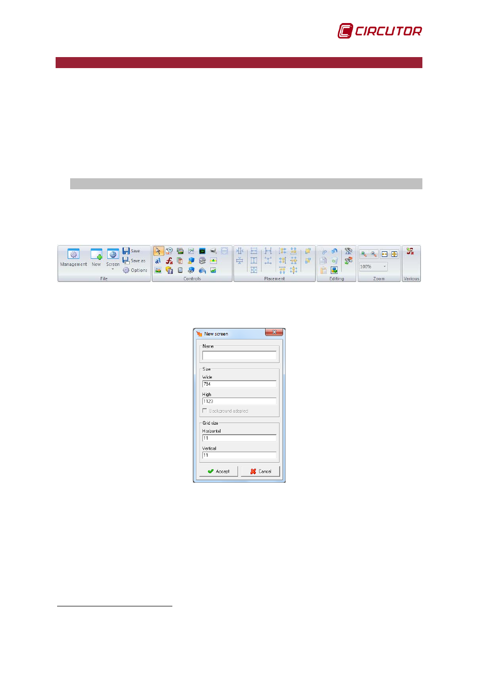 Screens, Remove, Screen | Add / remove screen | CIRCUTOR PowerStudio Series User Manual | Page 43 / 110