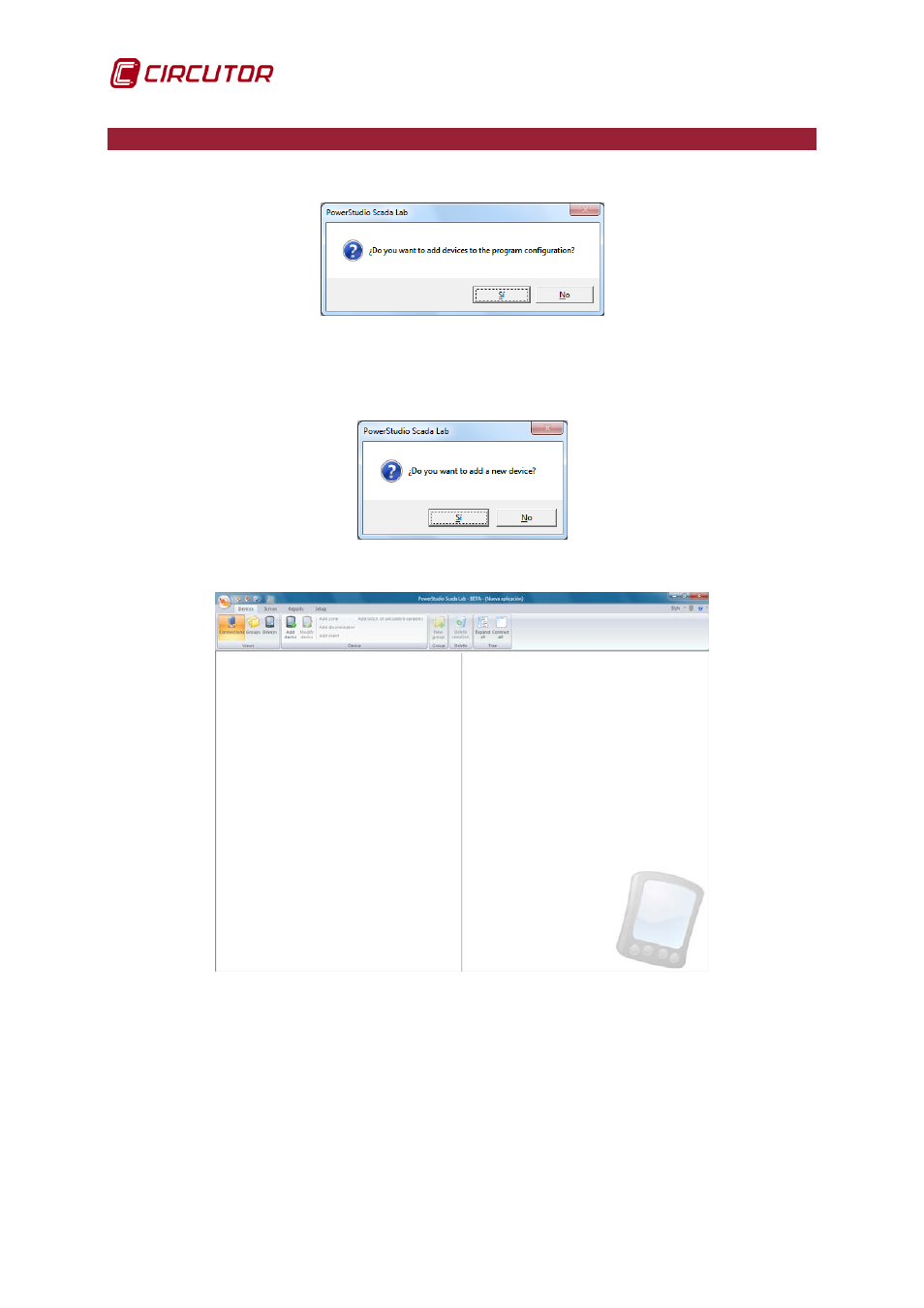 Running the program for the first time | CIRCUTOR PowerStudio Series User Manual | Page 8 / 110