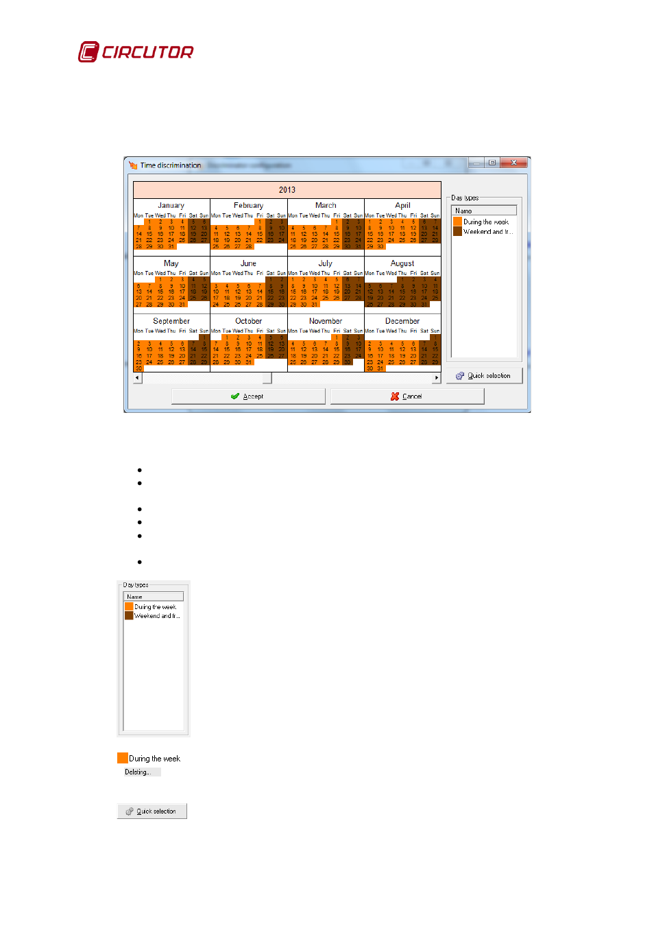 3 calendar, Calendar | CIRCUTOR PowerStudio Series User Manual | Page 80 / 110
