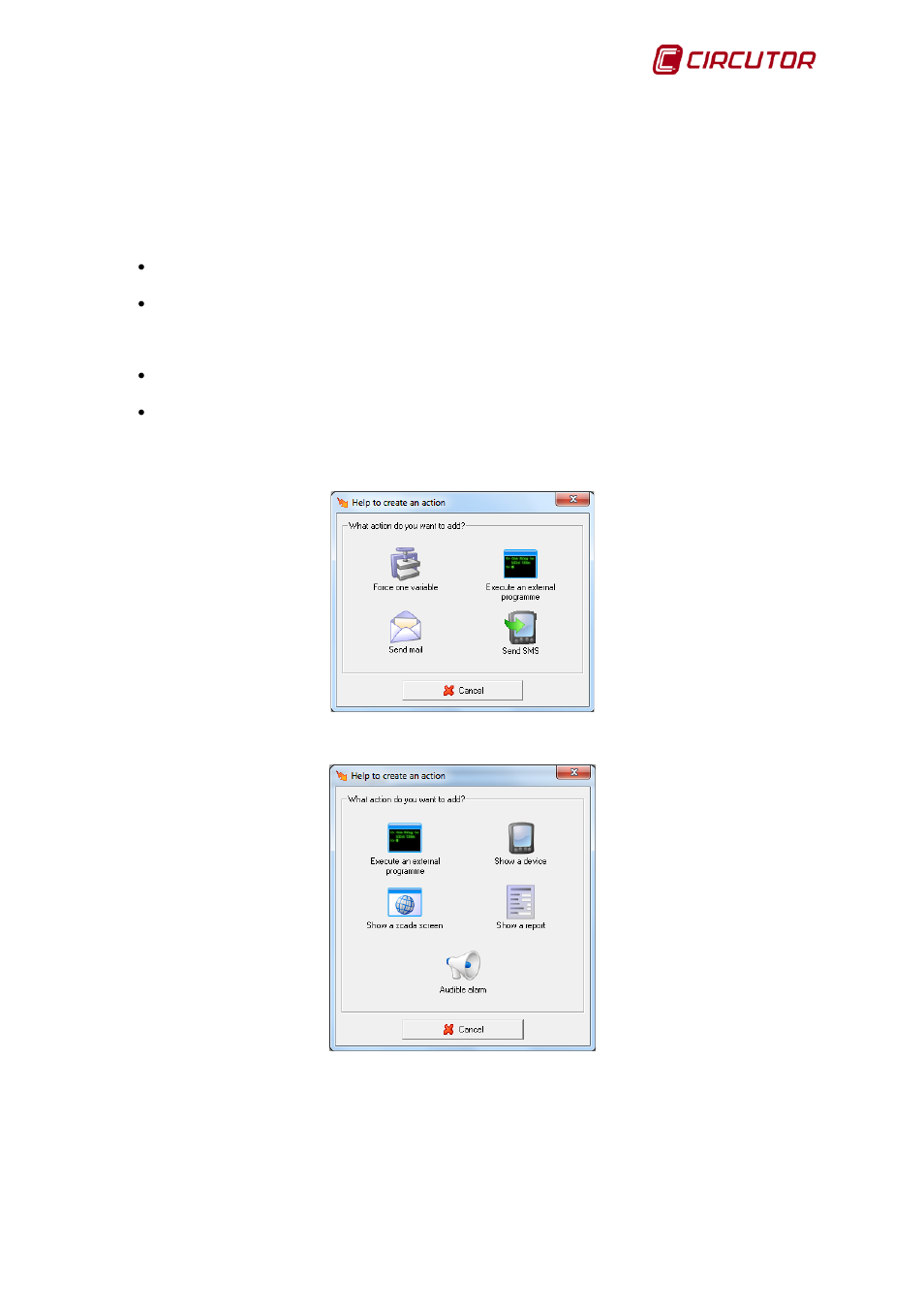 2 actions, Actions | CIRCUTOR PowerStudio Series User Manual | Page 91 / 110