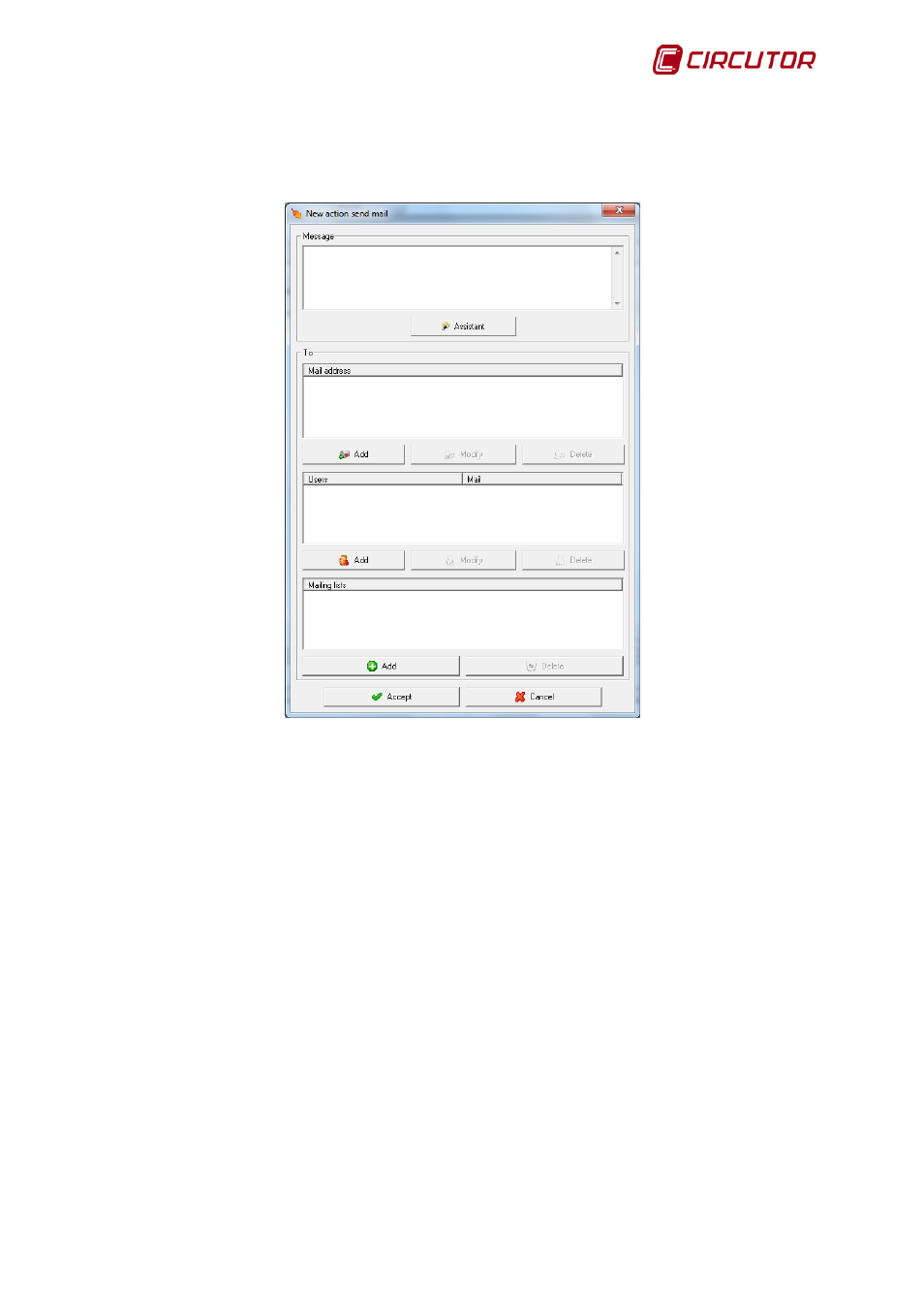 3 sending mail, 4 sending sms, Sending mail | Sending sms | CIRCUTOR PowerStudio Series User Manual | Page 93 / 110