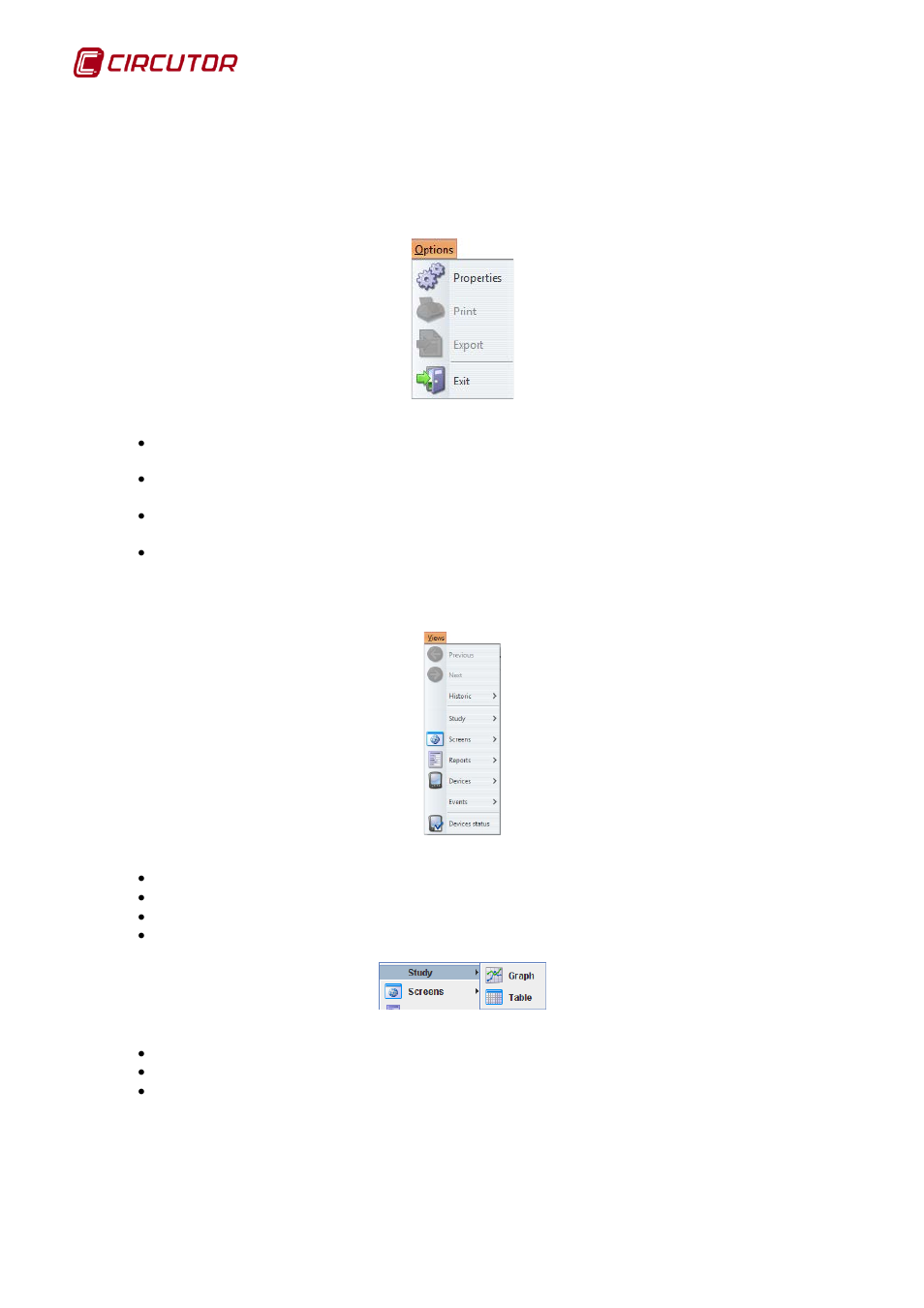 Menu bar, 2 menu bar | CIRCUTOR PowerStudio Series User Manual | Page 10 / 110