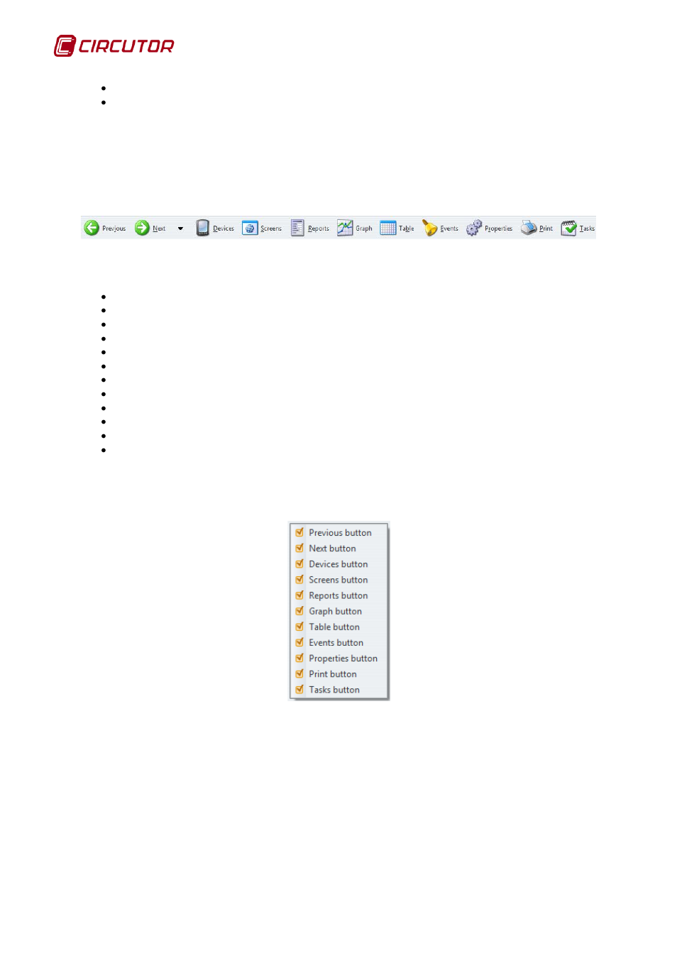 3 toolbar, Toolbar | CIRCUTOR PowerStudio Series User Manual | Page 12 / 110