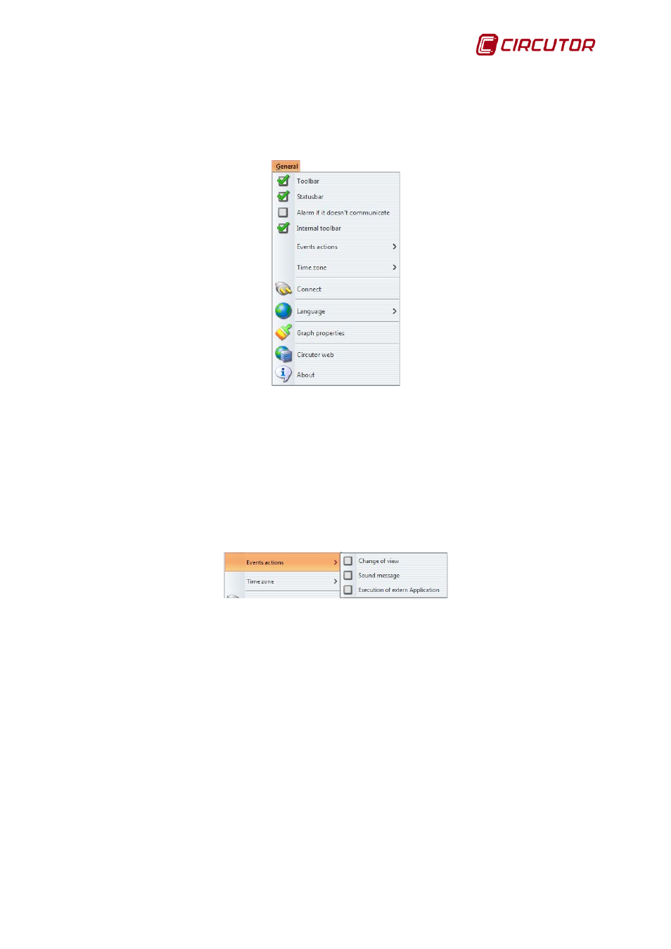 4 general client application options, General client application options | CIRCUTOR PowerStudio Series User Manual | Page 13 / 110