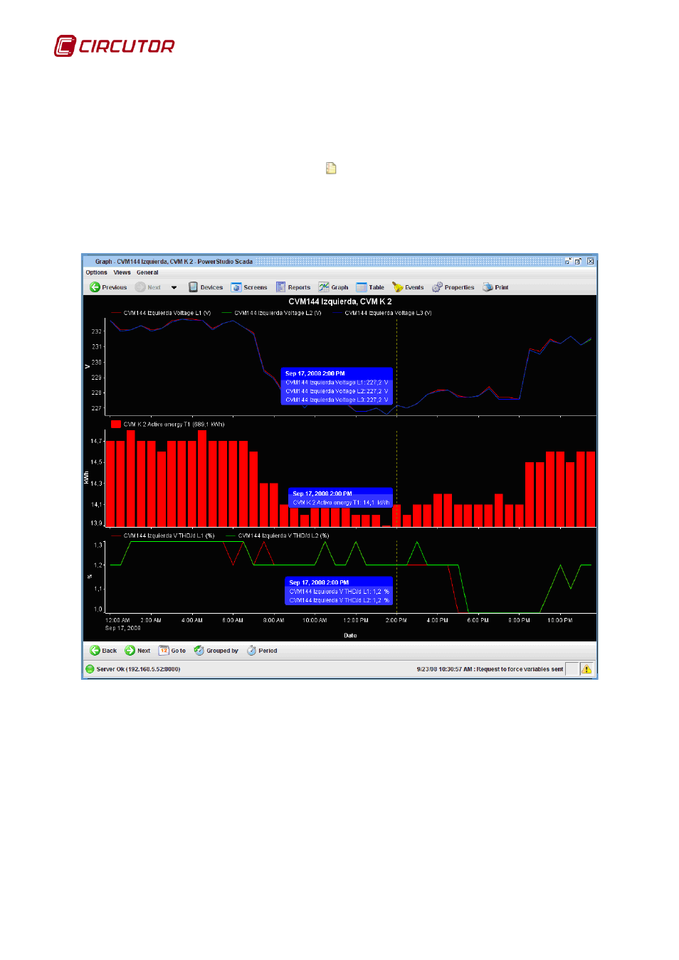 3 tooltip mode, Tooltip mode | CIRCUTOR PowerStudio Series User Manual | Page 44 / 110