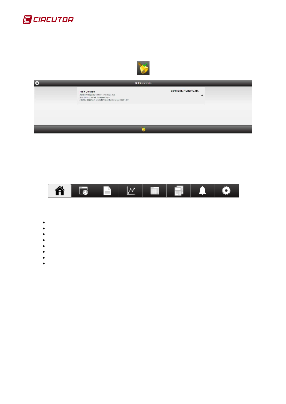 2 toolbar, Toolbar | CIRCUTOR PowerStudio Series User Manual | Page 82 / 110