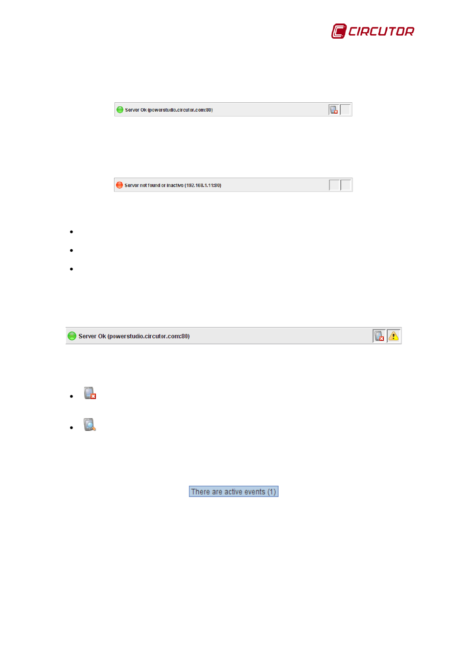 Status bar | CIRCUTOR PowerStudio Series User Manual | Page 9 / 110