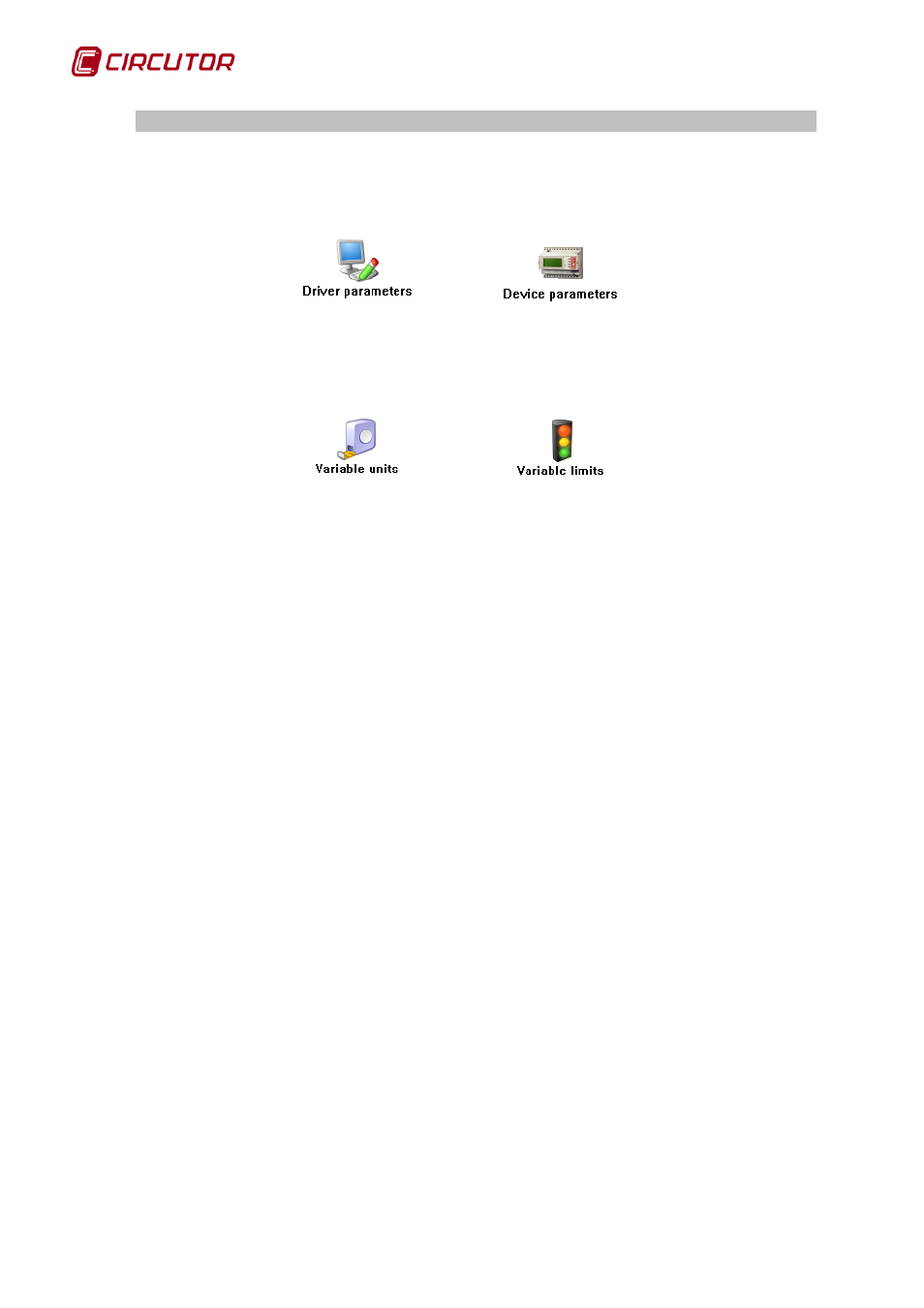 Driver options, 1 device parameters, Cvm-bc | Device parameters | CIRCUTOR PowerStudio Series User Manual | Page 102 / 292