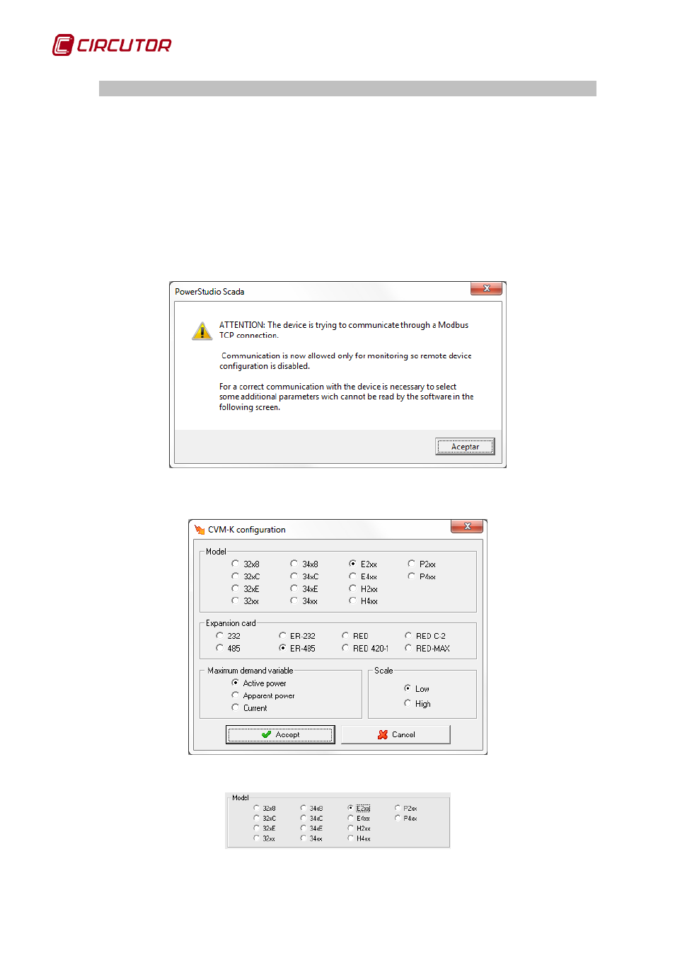 Connection with modbus tcp, Cvm-k, 1 connection with modbus tcp | CIRCUTOR PowerStudio Series User Manual | Page 110 / 292