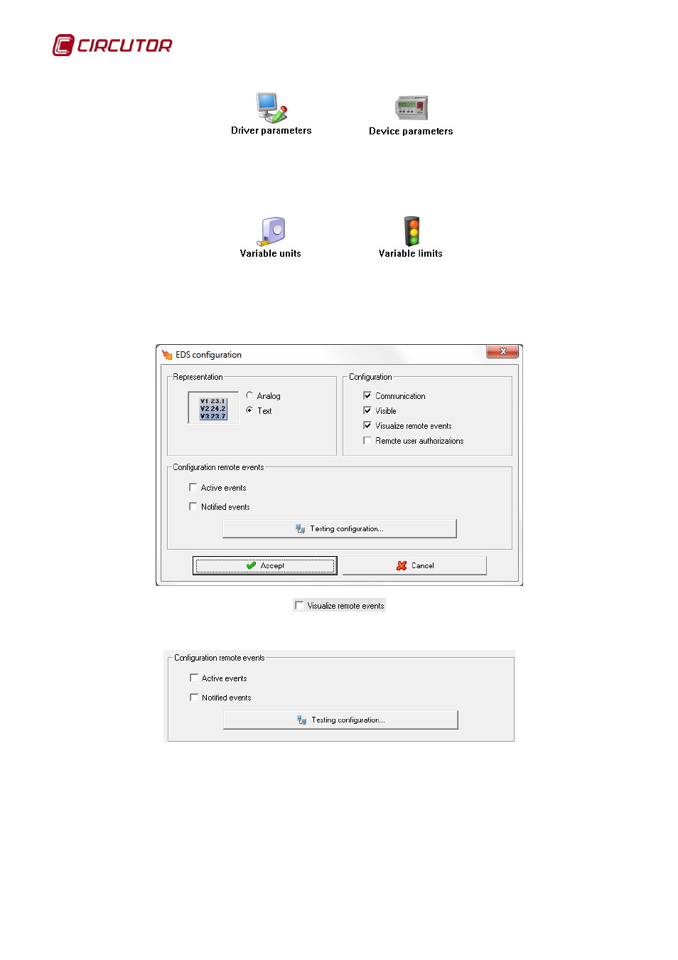 1 driver parameters, Driver parameters | CIRCUTOR PowerStudio Series User Manual | Page 158 / 292