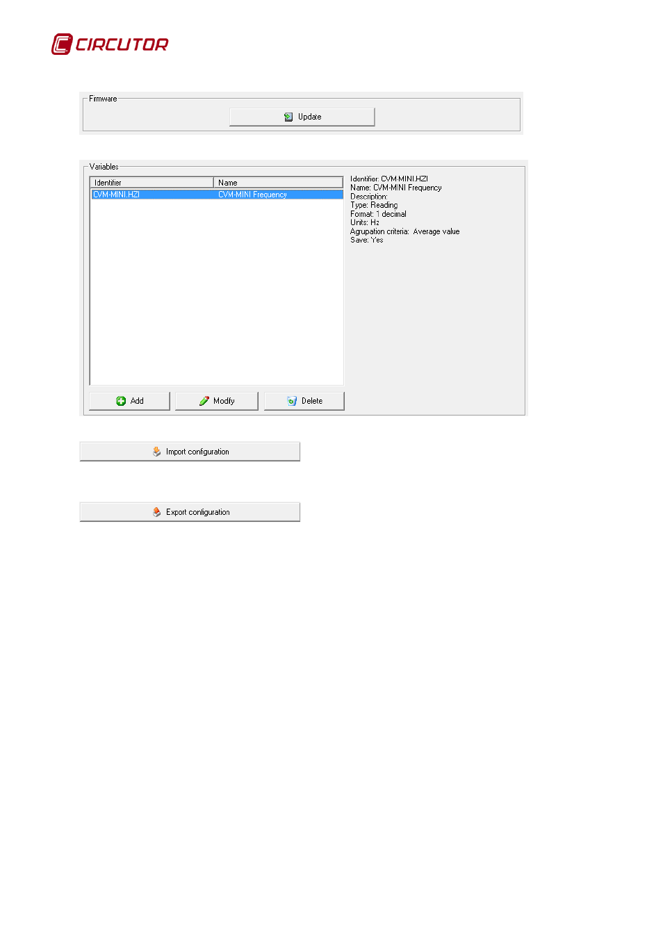1 variables, Variables | CIRCUTOR PowerStudio Series User Manual | Page 160 / 292