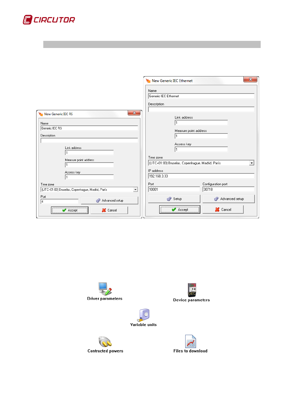 Driver options, Eneric, Generic iec | 1 driver options | CIRCUTOR PowerStudio Series User Manual | Page 168 / 292