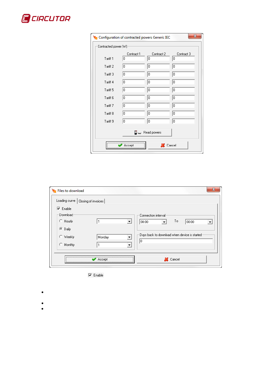 2 files for downloading, Files for downloading | CIRCUTOR PowerStudio Series User Manual | Page 170 / 292