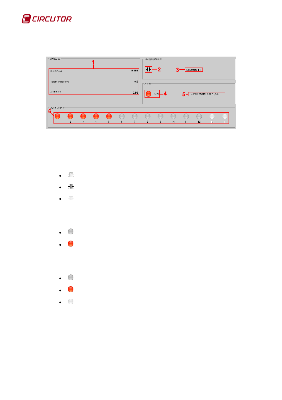 2 displaying values, Displaying values | CIRCUTOR PowerStudio Series User Manual | Page 18 / 292