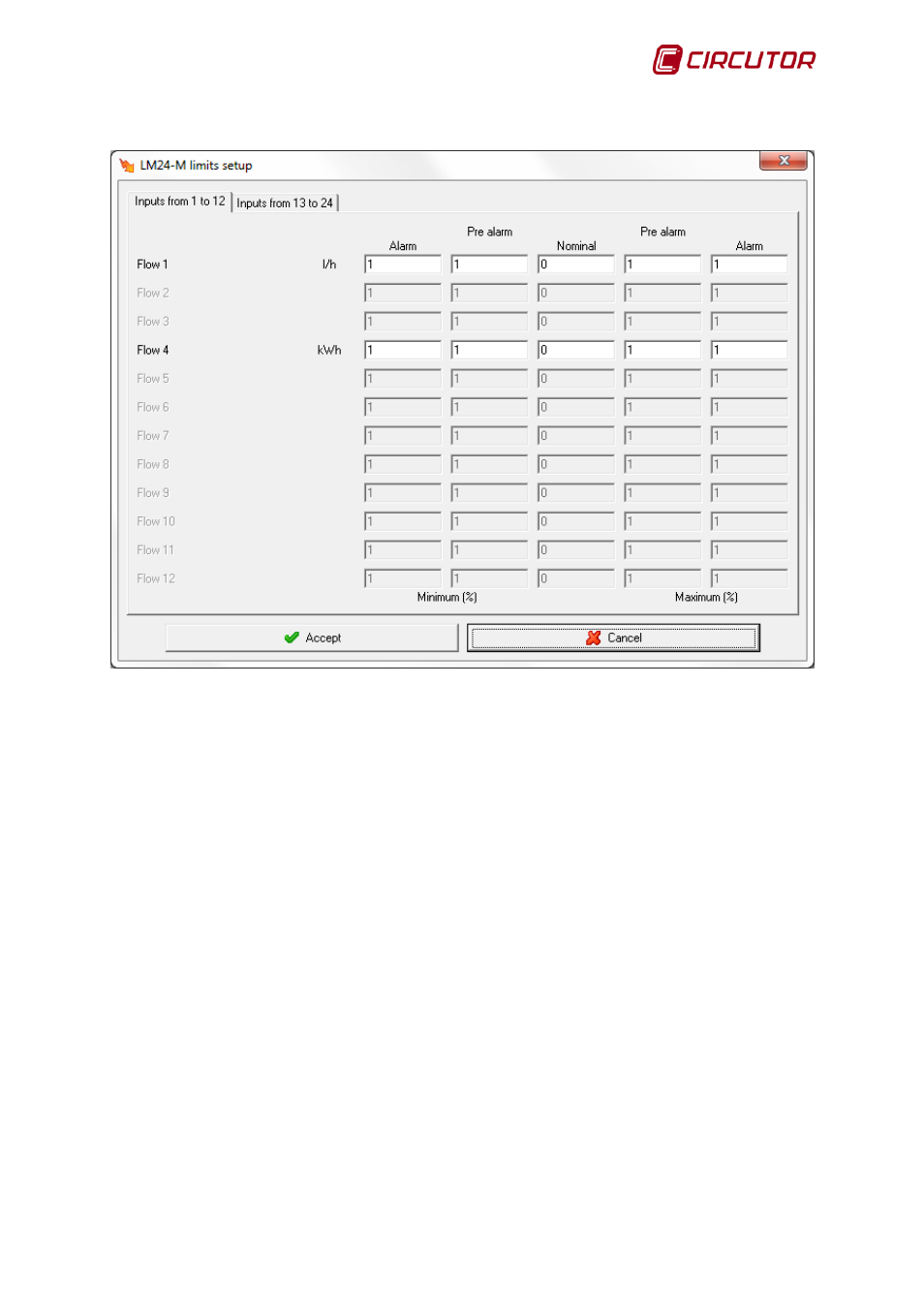 3 variable limits, Variable limits | CIRCUTOR PowerStudio Series User Manual | Page 181 / 292