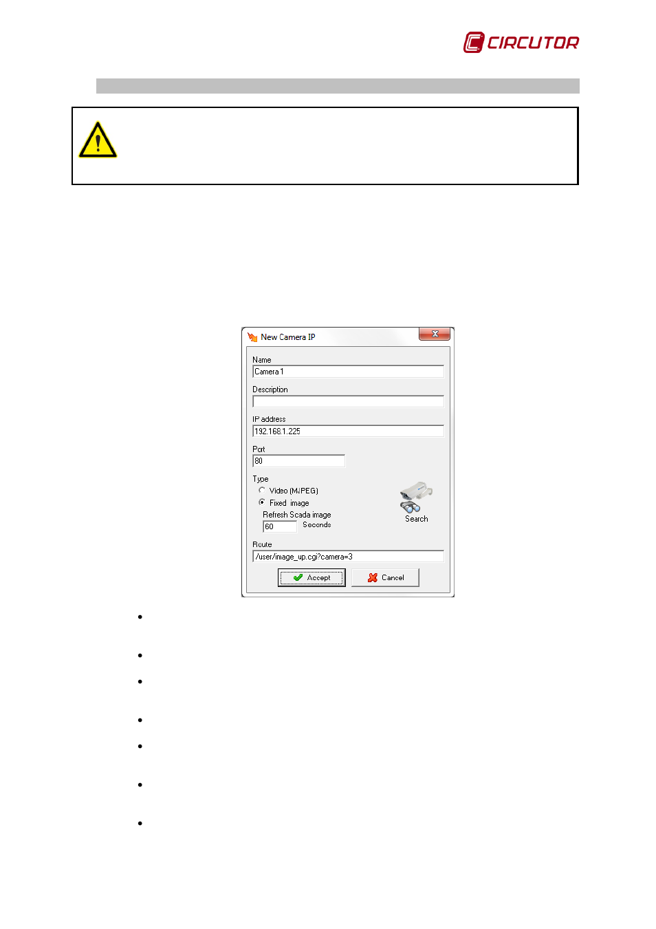 Adding an ip camera, Amera, Ip camera | 1 adding an ip camera | CIRCUTOR PowerStudio Series User Manual | Page 19 / 292