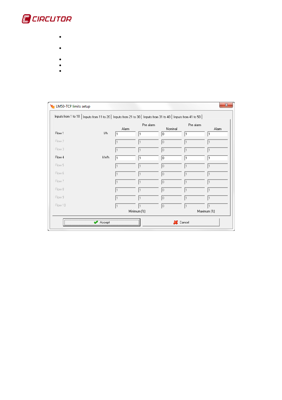 3 variable limits, Variable limits | CIRCUTOR PowerStudio Series User Manual | Page 200 / 292