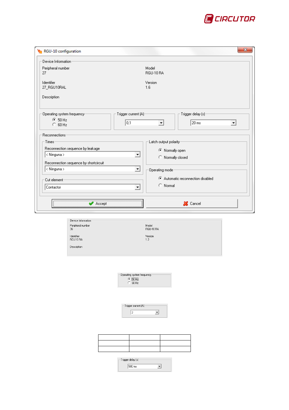 2 rgu-10 ra, Rgu-10 ra | CIRCUTOR PowerStudio Series User Manual | Page 225 / 292