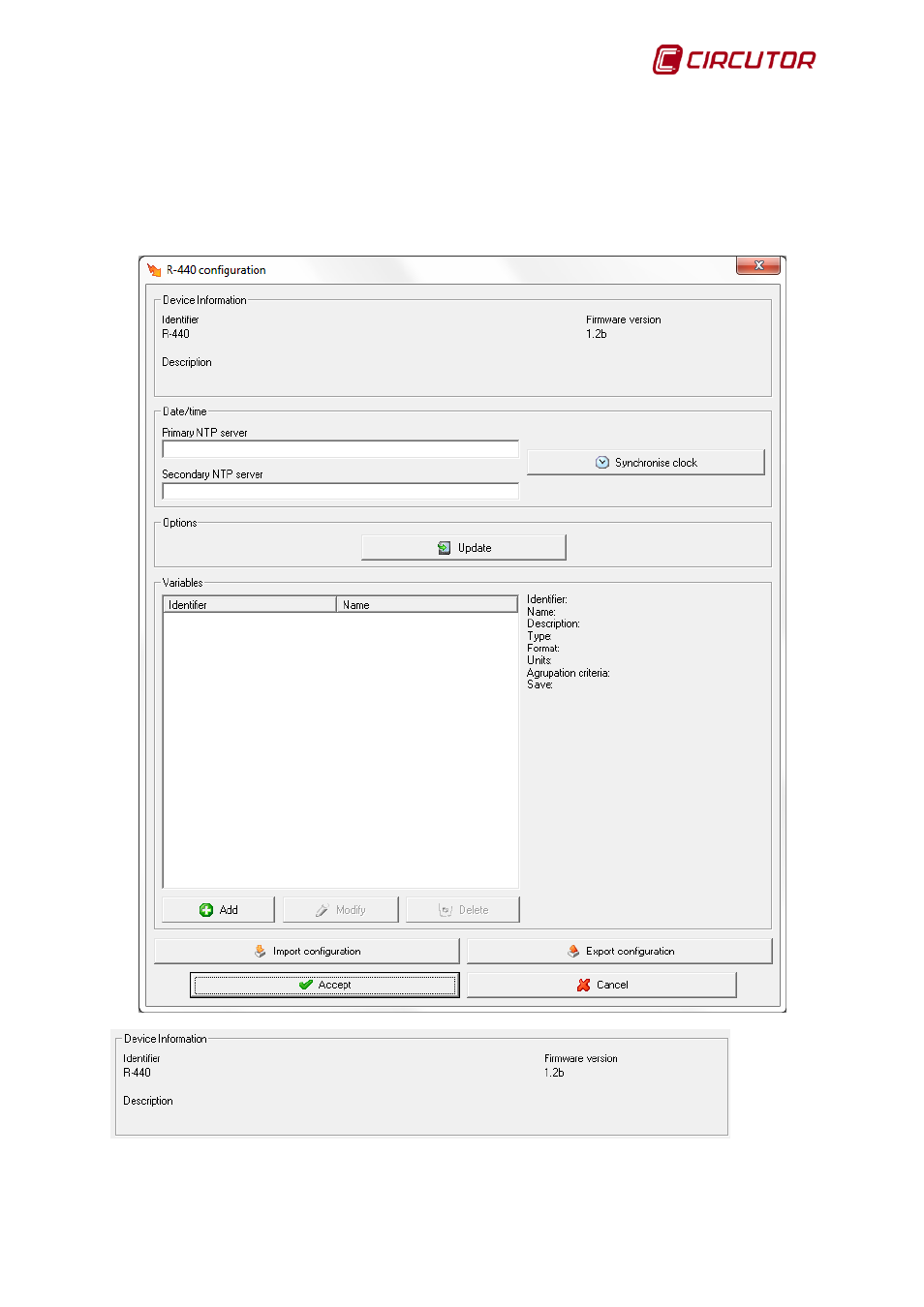 2 device parameters, Device parameters | CIRCUTOR PowerStudio Series User Manual | Page 233 / 292