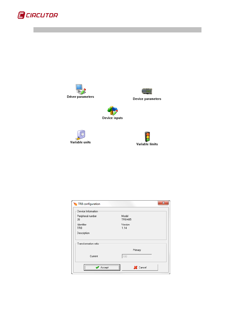 Driver options, 1 device parameters, Device parameters | 1 driver options | CIRCUTOR PowerStudio Series User Manual | Page 252 / 292