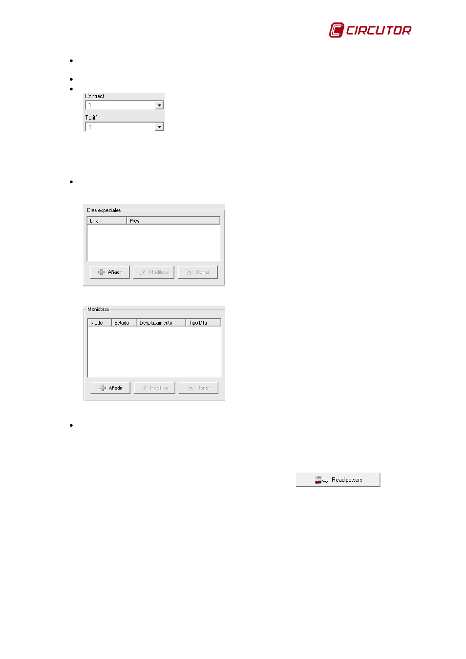 2 contracted power, Contracted power | CIRCUTOR PowerStudio Series User Manual | Page 53 / 292