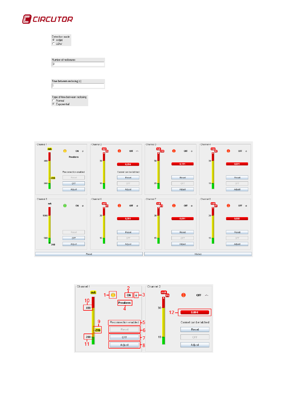 2 displaying values, Displaying values | CIRCUTOR PowerStudio Series User Manual | Page 58 / 292