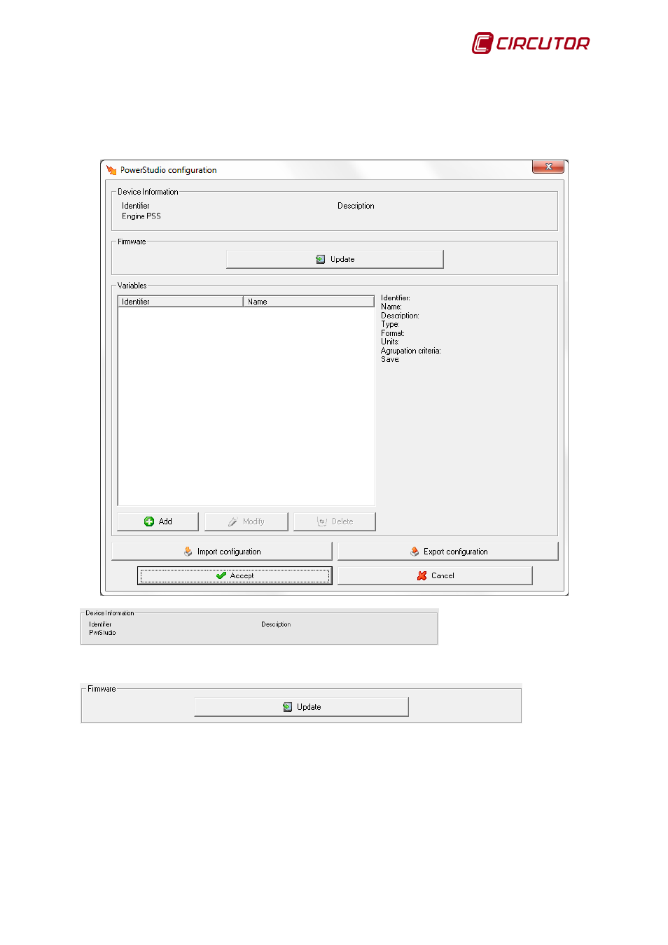 2 device parameters, Device parameters | CIRCUTOR PowerStudio Series User Manual | Page 67 / 292