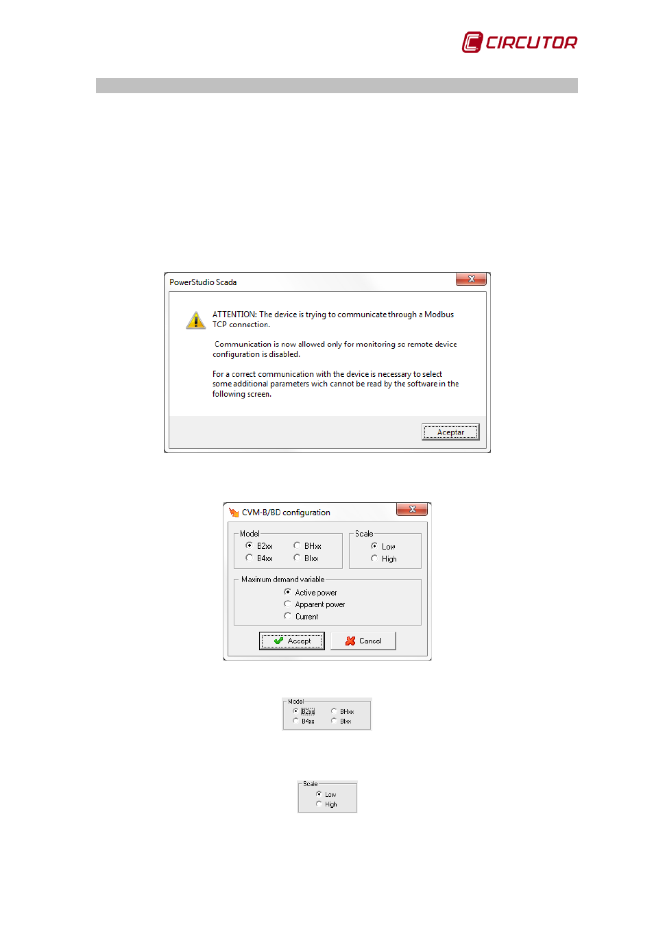Modbus tcp connection, Cvm-b/bd, 1 modbus tcp connection | CIRCUTOR PowerStudio Series User Manual | Page 97 / 292