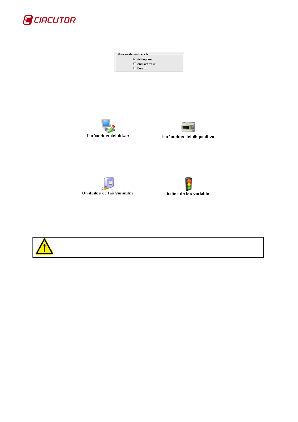 2 driver options, 1 device parameters, Driver options | Device parameters | CIRCUTOR PowerStudio Series User Manual | Page 98 / 292