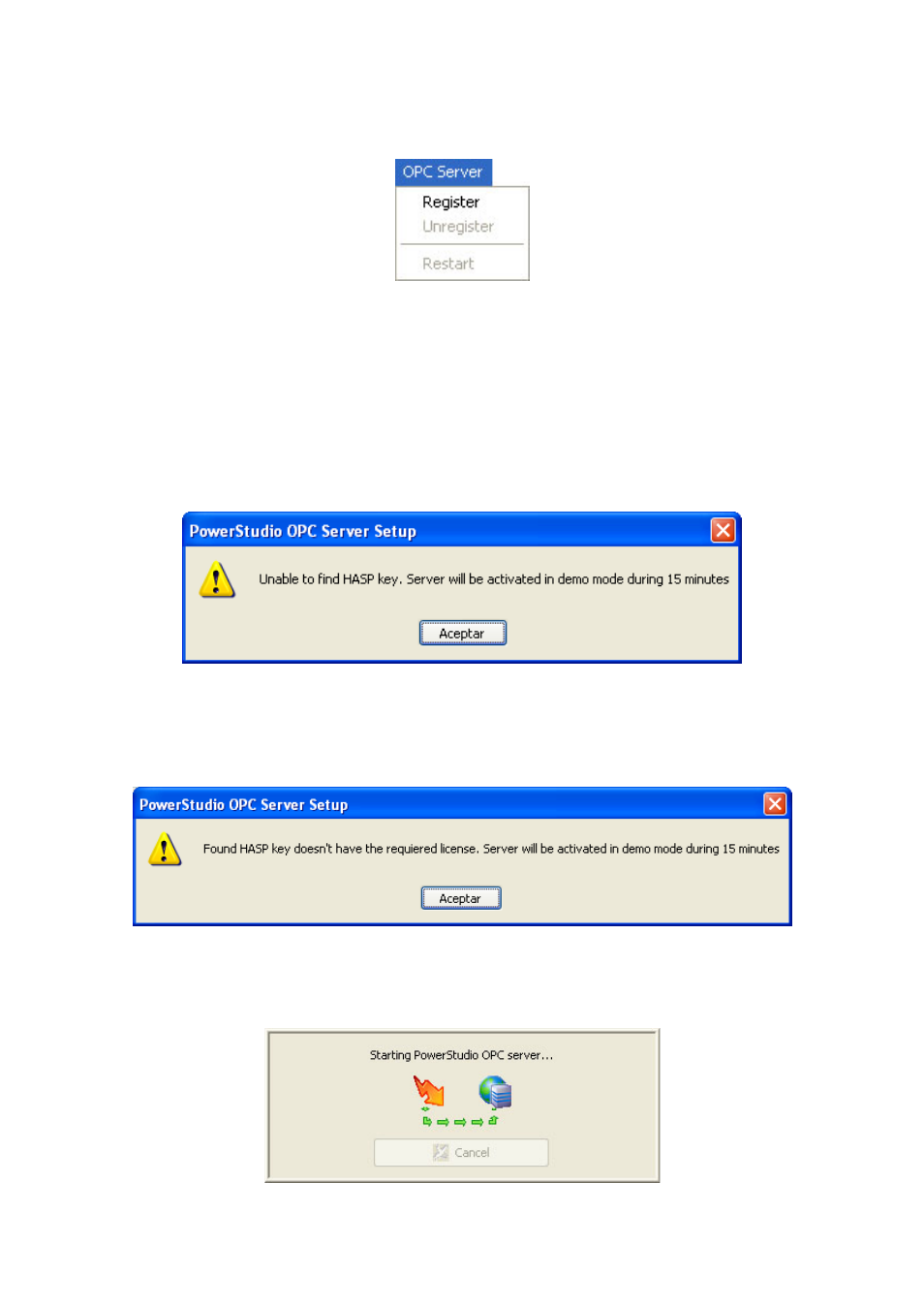 Opc server menu | CIRCUTOR OPC Server PS/PSS User Manual | Page 12 / 22