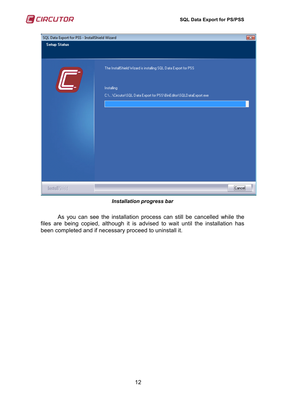 CIRCUTOR SQL Data Export User Manual | Page 12 / 28