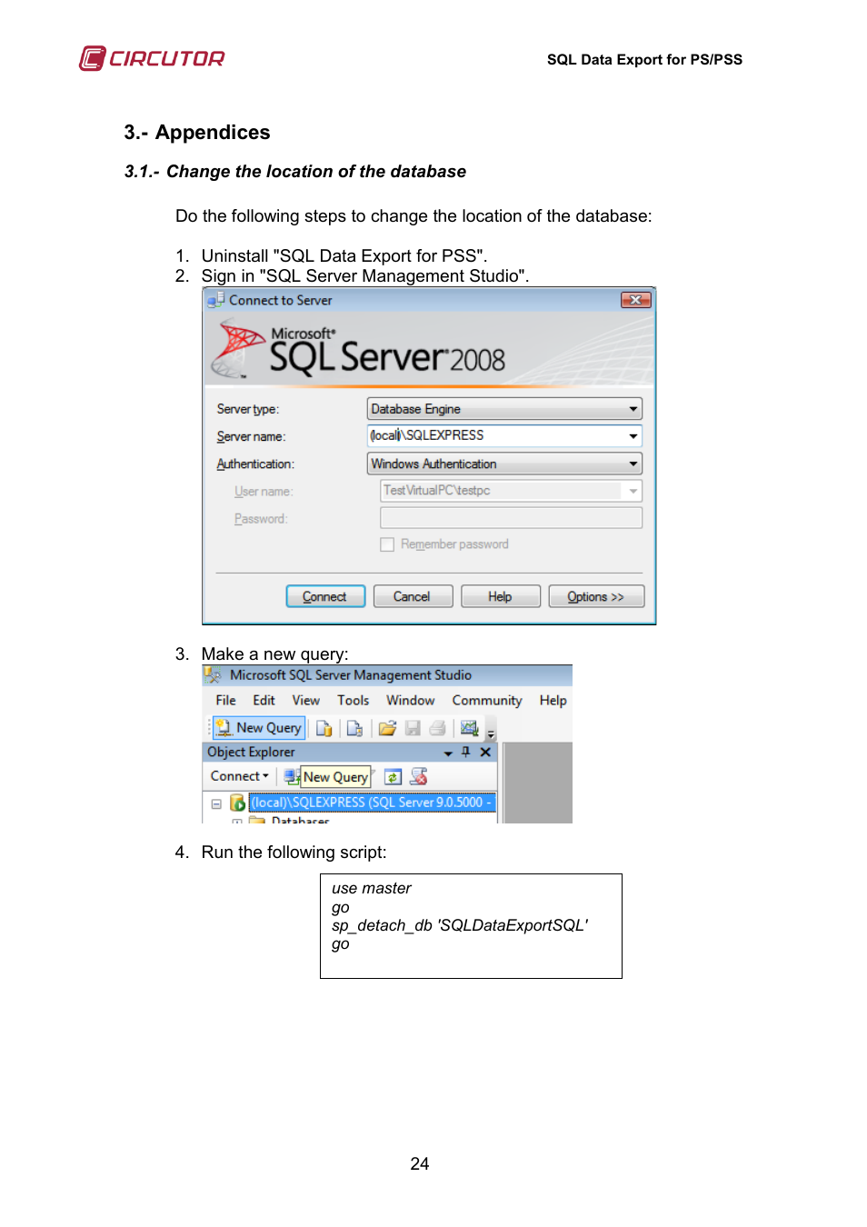 Appendices | CIRCUTOR SQL Data Export User Manual | Page 24 / 28