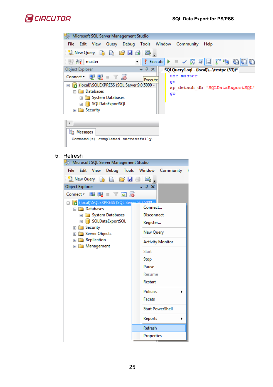 CIRCUTOR SQL Data Export User Manual | Page 25 / 28