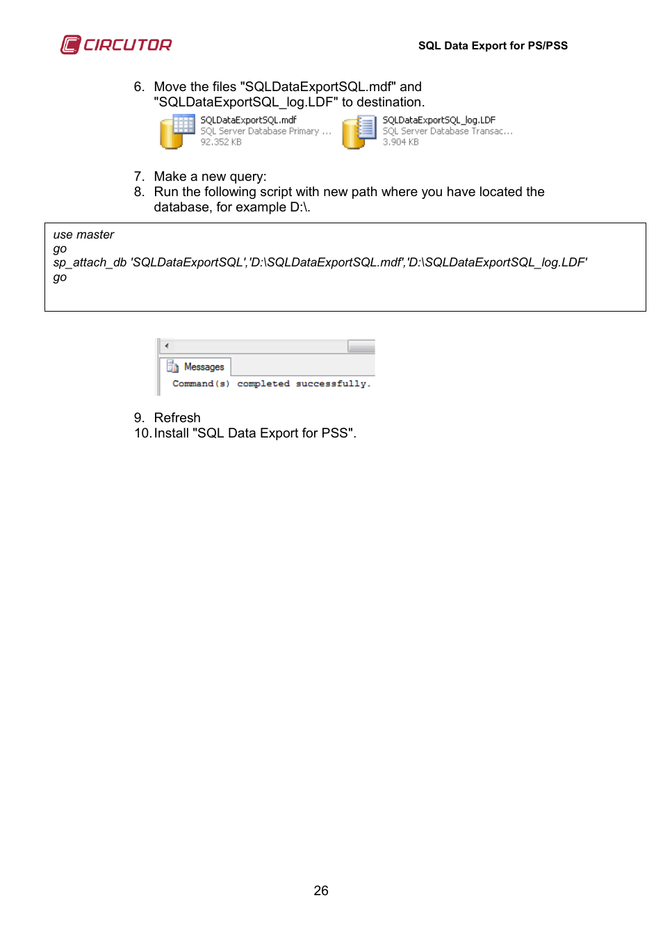 CIRCUTOR SQL Data Export User Manual | Page 26 / 28