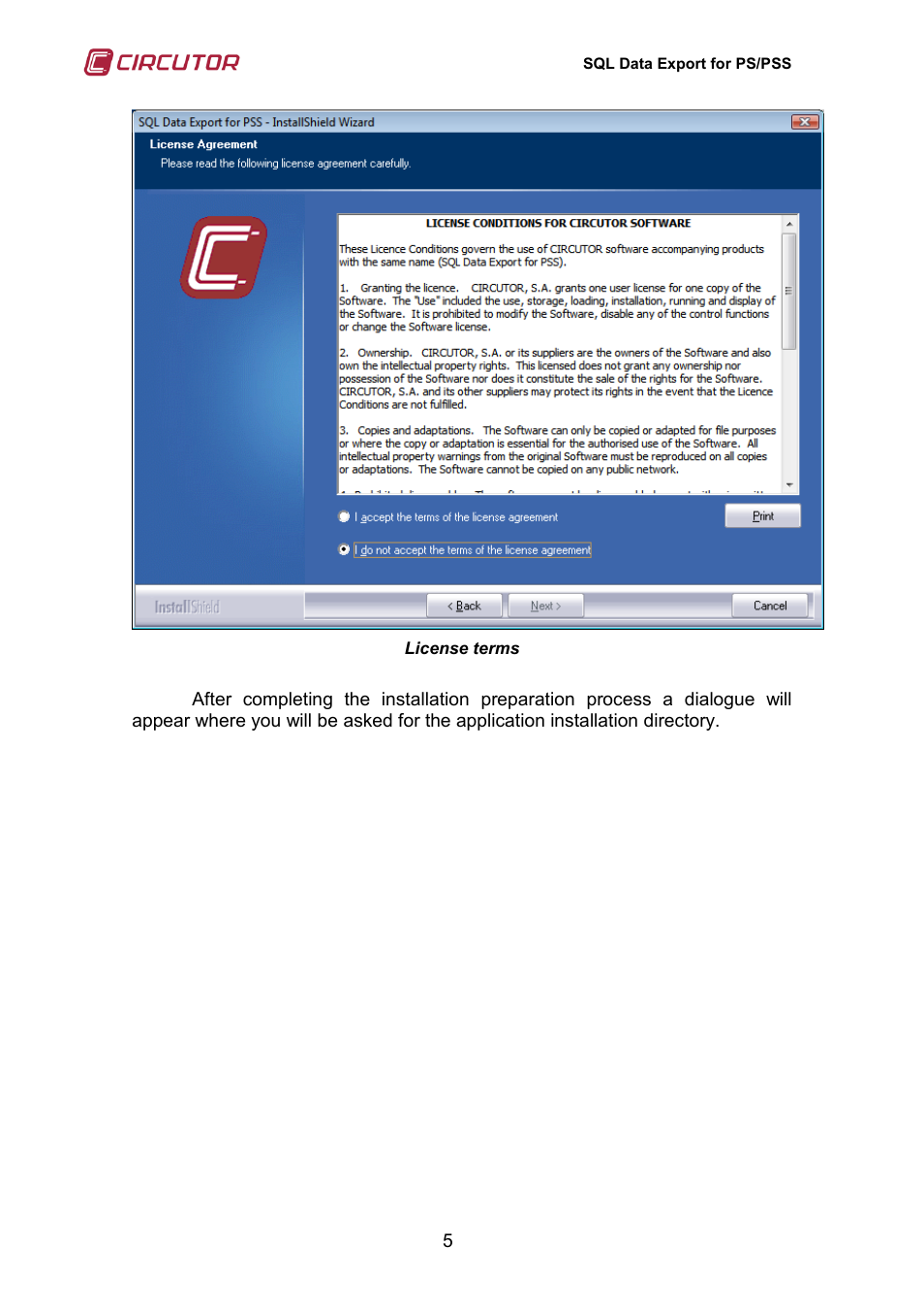 CIRCUTOR SQL Data Export User Manual | Page 5 / 28