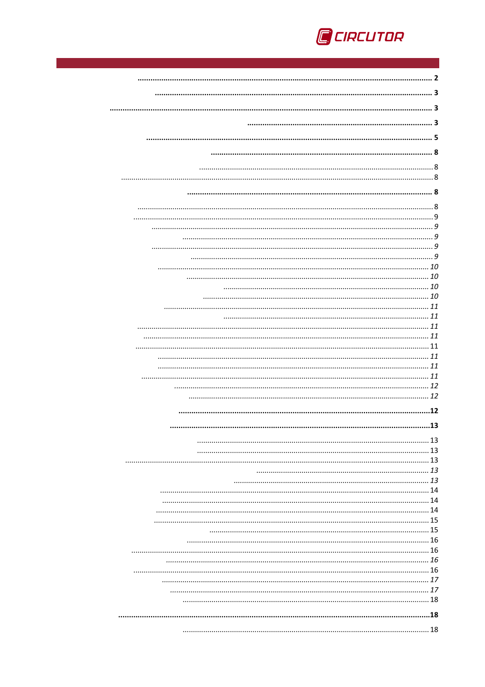 CIRCUTOR AR6 Series User Manual | Page 5 / 69