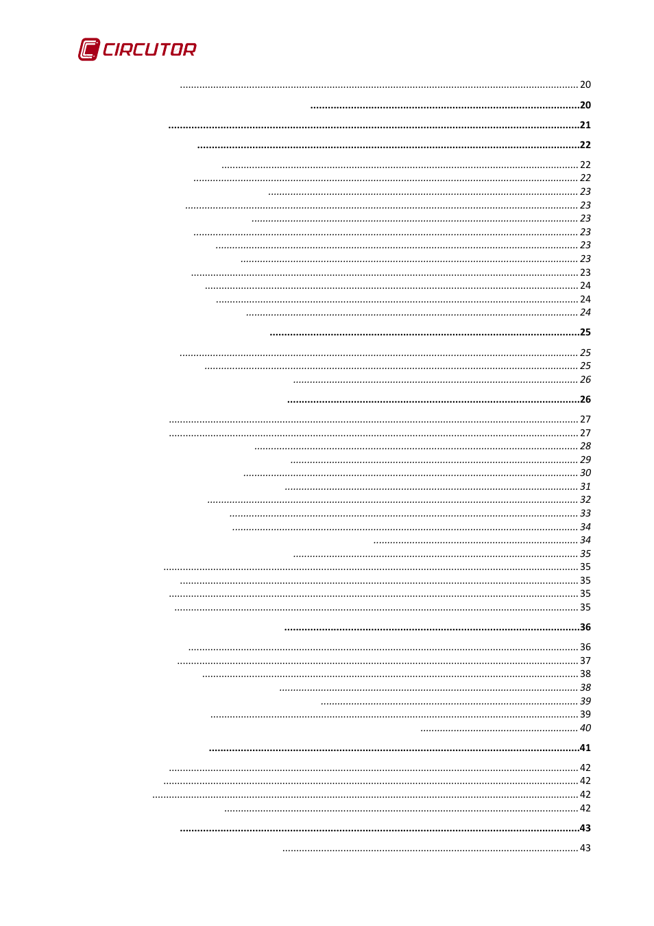 CIRCUTOR AR6 Series User Manual | Page 6 / 69