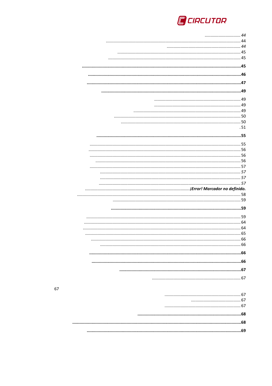 CIRCUTOR AR6 Series User Manual | Page 7 / 69