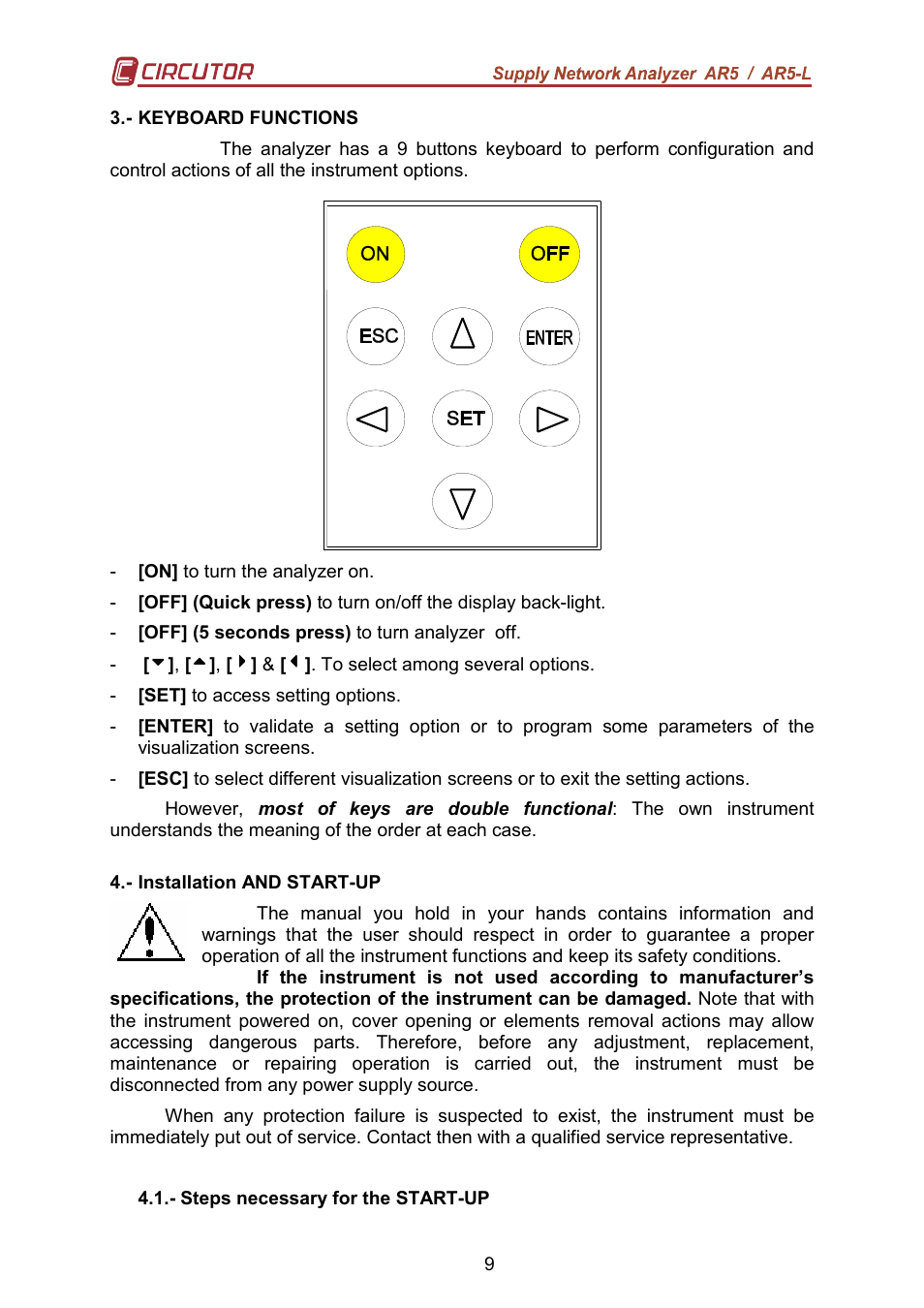 CIRCUTOR AR5L Series User Manual | Page 9 / 52