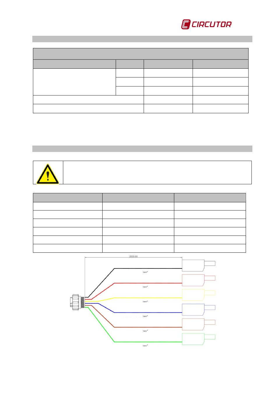 Current clamps (connector a), Voltage probes, Urrent clamps | Onnector, Oltage probes | CIRCUTOR CIRe3 Series User Manual | Page 11 / 50